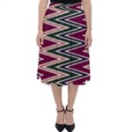 Pattern Zigzag Stripe Design Classic Midi Skirt