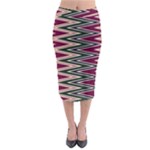 Pattern Zigzag Stripe Design Midi Pencil Skirt