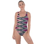 Pattern Zigzag Stripe Design Bring Sexy Back Swimsuit