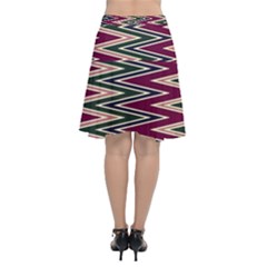 Chiffon Wrap Front Skirt 