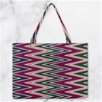 Pattern Zigzag Stripe Design Zipper Medium Tote Bag