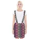 Pattern Zigzag Stripe Design Braces Suspender Skirt