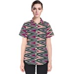 Pattern Zigzag Stripe Design Women s Short Sleeve Shirt