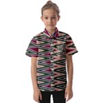 Pattern Zigzag Stripe Design Kids  Short Sleeve Shirt