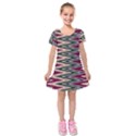 Kids  Short Sleeve Velvet Dress 