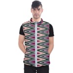 Pattern Zigzag Stripe Design Men s Puffer Vest