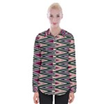 Pattern Zigzag Stripe Design Womens Long Sleeve Shirt