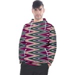 Pattern Zigzag Stripe Design Men s Pullover Hoodie