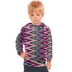 Pattern Zigzag Stripe Design Kids  Hooded Pullover