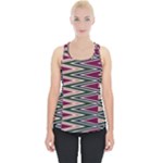 Pattern Zigzag Stripe Design Piece Up Tank Top