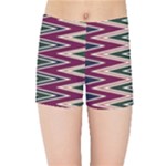 Pattern Zigzag Stripe Design Kids  Sports Shorts