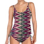 Pattern Zigzag Stripe Design Tankini Set