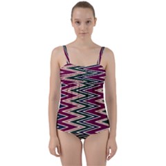 Twist Front Tankini Set 