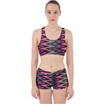 Pattern Zigzag Stripe Design Work It Out Gym Set