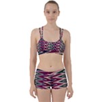 Pattern Zigzag Stripe Design Perfect Fit Gym Set