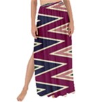 Pattern Zigzag Stripe Design Maxi Chiffon Tie-Up Sarong