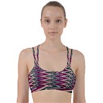 Pattern Zigzag Stripe Design Line Them Up Sports Bra