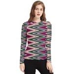 Pattern Zigzag Stripe Design Women s Long Sleeve Rash Guard