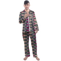 Men s Long Sleeve Satin Pajamas Set 