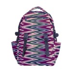 Pattern Zigzag Stripe Design Carry-on Double Buckle Travel Backpack