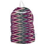 Pattern Zigzag Stripe Design Foldable Lightweight Backpack