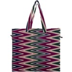 Pattern Zigzag Stripe Design Canvas Travel Bag