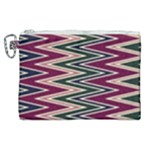 Pattern Zigzag Stripe Design Canvas Cosmetic Bag (XL)