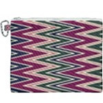 Pattern Zigzag Stripe Design Canvas Cosmetic Bag (XXXL)