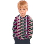 Pattern Zigzag Stripe Design Kids  Overhead Hoodie