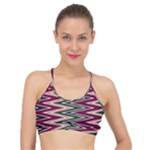 Pattern Zigzag Stripe Design Basic Training Sports Bra