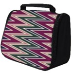 Pattern Zigzag Stripe Design Full Print Travel Pouch (Big)