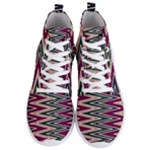 Pattern Zigzag Stripe Design Men s Lightweight High Top Sneakers