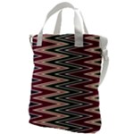 Pattern Zigzag Stripe Design Canvas Messenger Bag