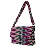 Pattern Zigzag Stripe Design Full Print Messenger Bag (S)