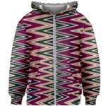 Pattern Zigzag Stripe Design Kids  Zipper Hoodie Without Drawstring