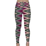 Pattern Zigzag Stripe Design Lightweight Velour Classic Yoga Leggings