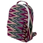 Pattern Zigzag Stripe Design Flap Pocket Backpack (Small)