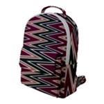 Pattern Zigzag Stripe Design Flap Pocket Backpack (Large)