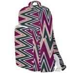 Pattern Zigzag Stripe Design Double Compartment Backpack