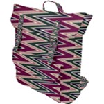 Pattern Zigzag Stripe Design Buckle Up Backpack