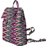 Pattern Zigzag Stripe Design Buckle Everyday Backpack