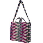 Pattern Zigzag Stripe Design Square Shoulder Tote Bag