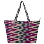 Pattern Zigzag Stripe Design Full Print Shoulder Bag