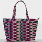 Pattern Zigzag Stripe Design Back Pocket Shoulder Bag 