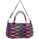 Pattern Zigzag Stripe Design Removable Strap Handbag