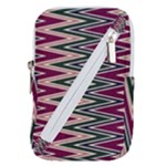 Pattern Zigzag Stripe Design Belt Pouch Bag (Large)