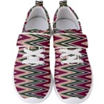 Pattern Zigzag Stripe Design Men s Velcro Strap Shoes