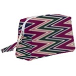 Pattern Zigzag Stripe Design Wristlet Pouch Bag (Large)