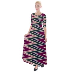 Half Sleeves Maxi Dress 