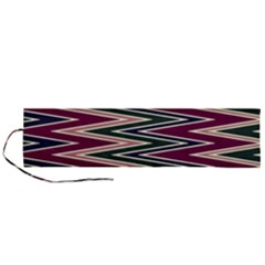 Pattern Zigzag Stripe Design Roll Up Canvas Pencil Holder (L) from ArtsNow.com